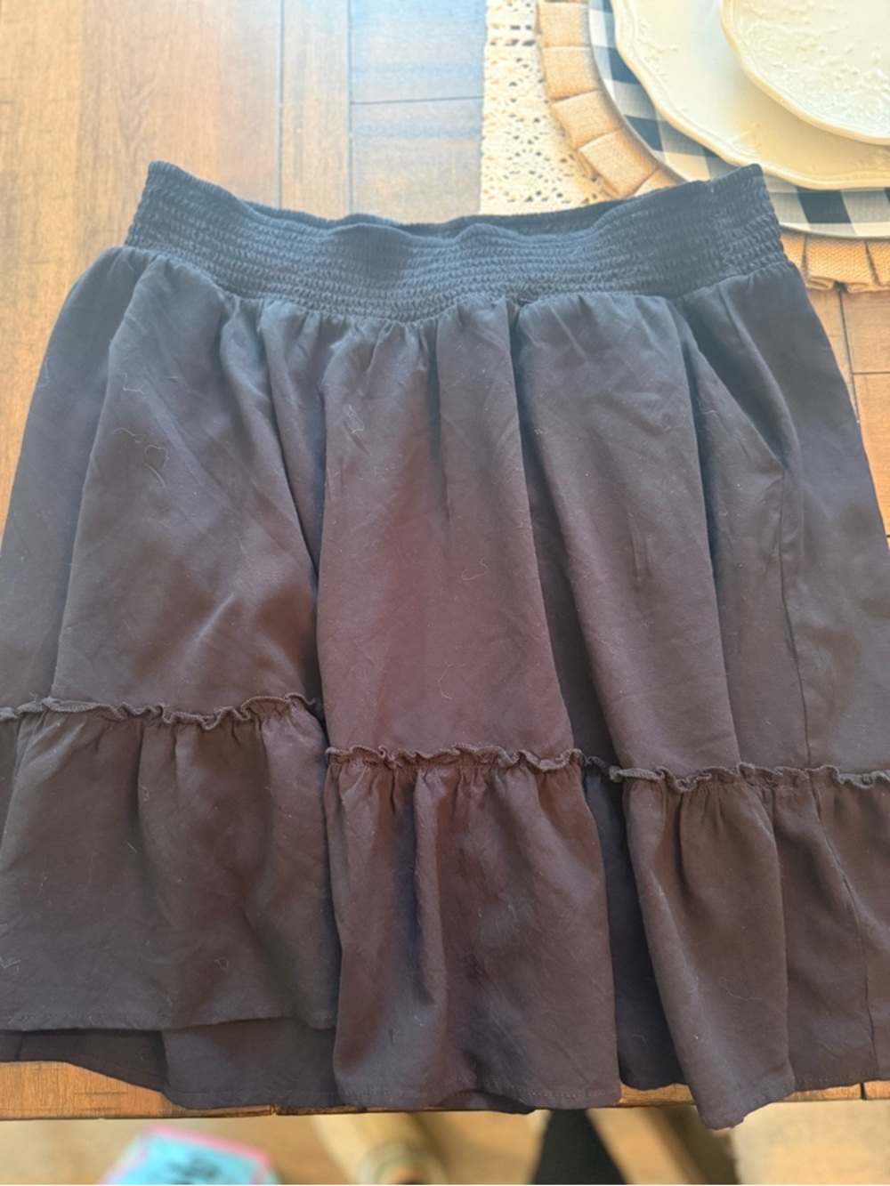 torrid Black Tiered Mini Skirt with Ruffle Hem